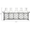 Soporte creativo de alambre cooperativo con 5 botellas de_3