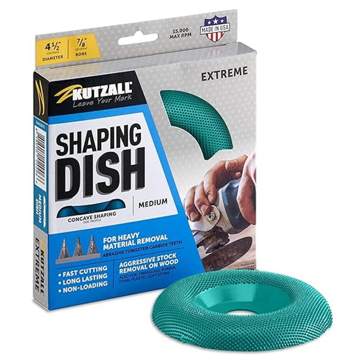 Kutzall Plato moldeador extremo mediano 412 pulgadas