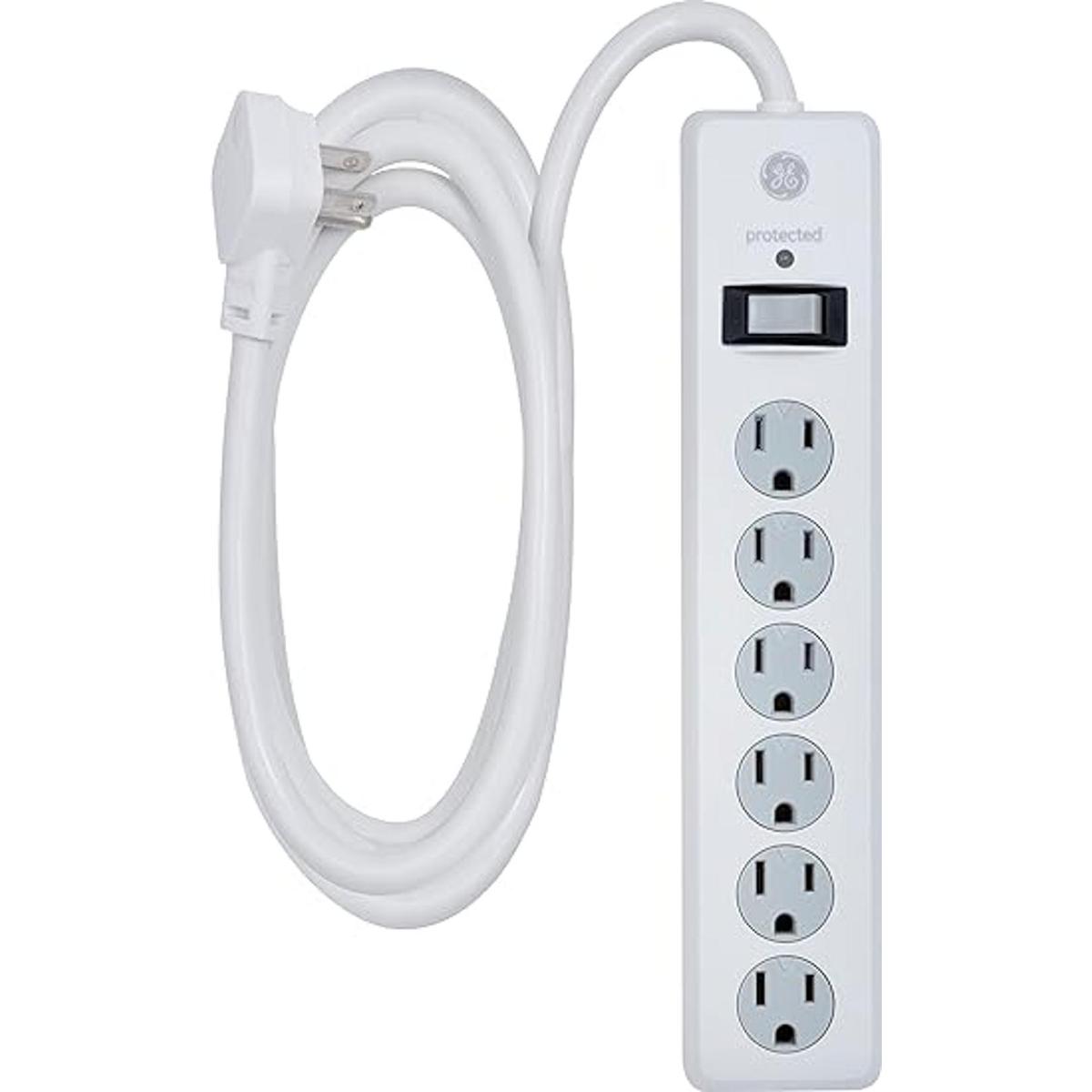 GE 14092 Multitoma protectora de sobretensión de 6 tomas y