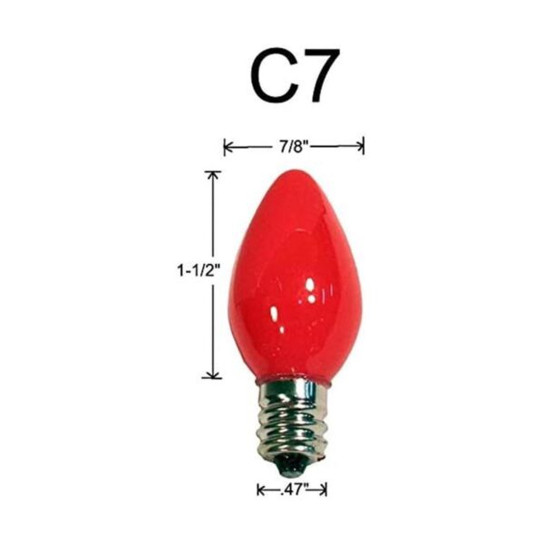 Creative Hobbies Box de 25 bombillas Rojo Opaco Steady_3