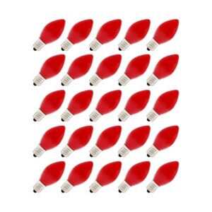 Creative Hobbies Box de 25 bombillas Rojo Opaco Steady_1