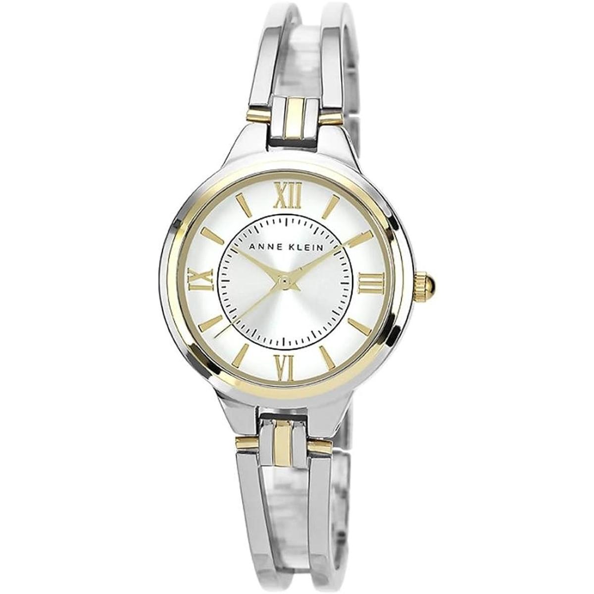 Anne Klein AK1441SVTT Reloj con brazalete abierto de dos