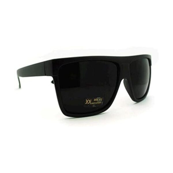 Gafas de sol de color negro oscuro con parte superior_3