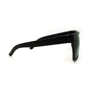 Gafas de sol de color negro oscuro con parte superior_1