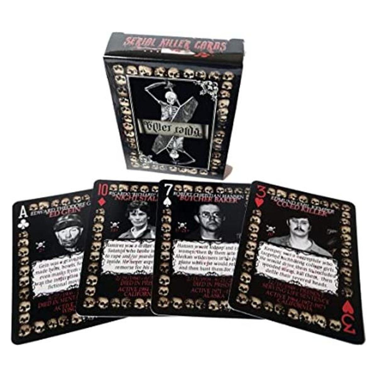 Serial Killer Cards 54 cartas únicas de asesino en serie