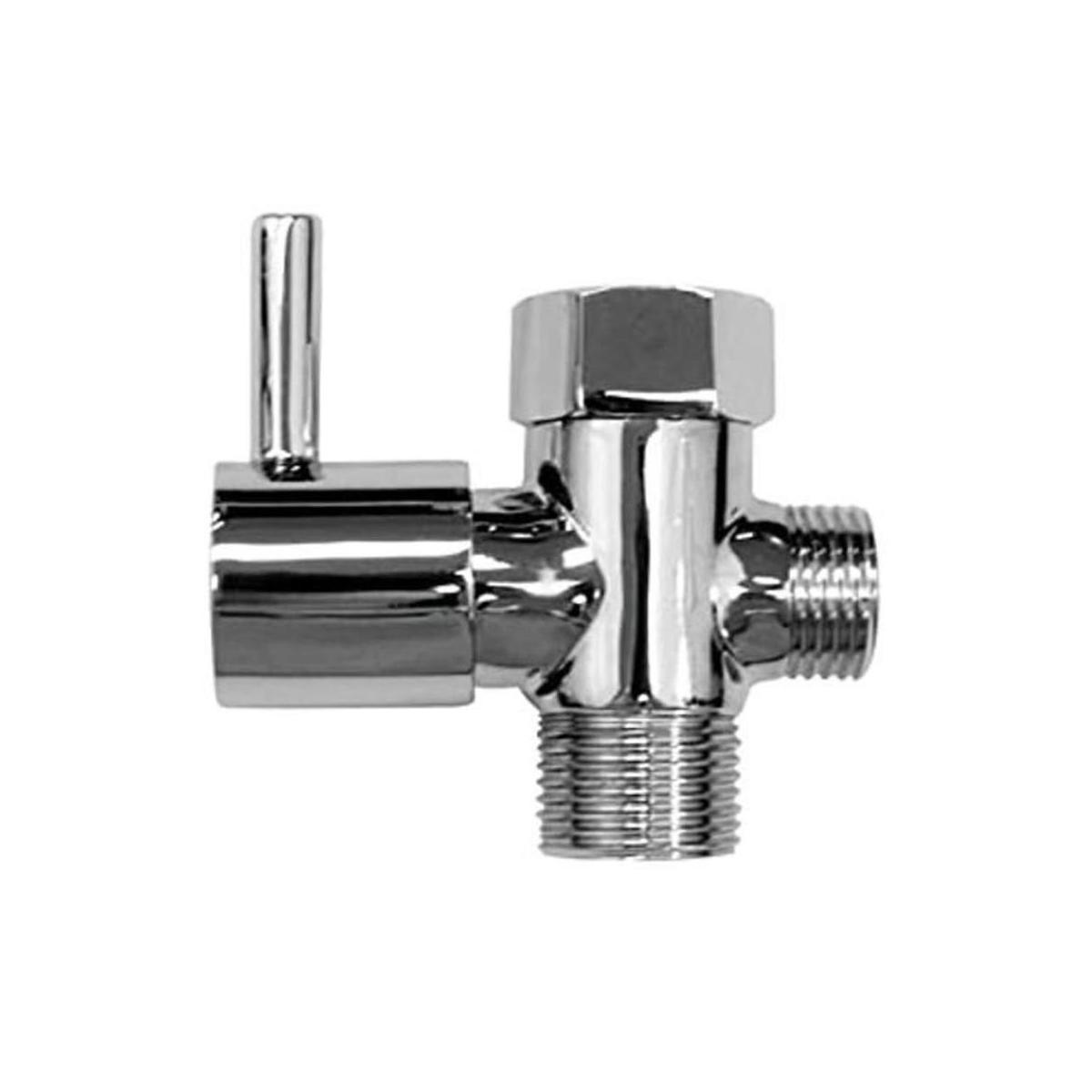 Luxe Adaptador en T de metal con válvula de retención
