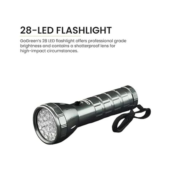 Gogreen Potencia gg113 24sv 28 LED Linterna profesional