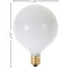 Paquete de 10 focos decorativos G16.5 de 120 V tipo globo_2