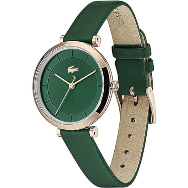 Lacoste Reloj de cuarzo de acero inoxidable para mujer con_2