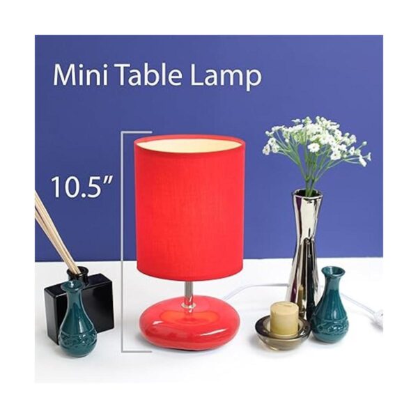 Simple Designs LT2005RED2PK Stonies Lámpara pequeña 2