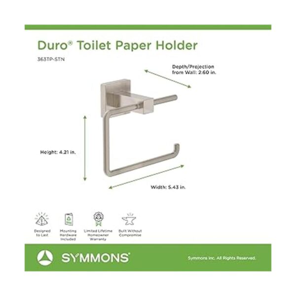 Symmons 363TPSTN Duro Soporte de pared para papel_3