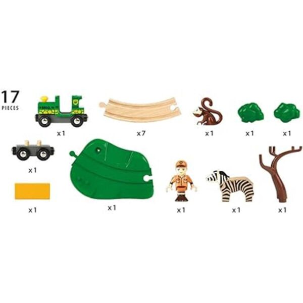 BRIO World 33720 Safari Railway Set 17 piezas de_5