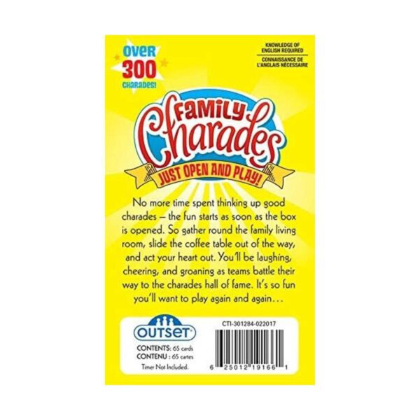 Juego de cartas de charadas familiares de Outset Media_2