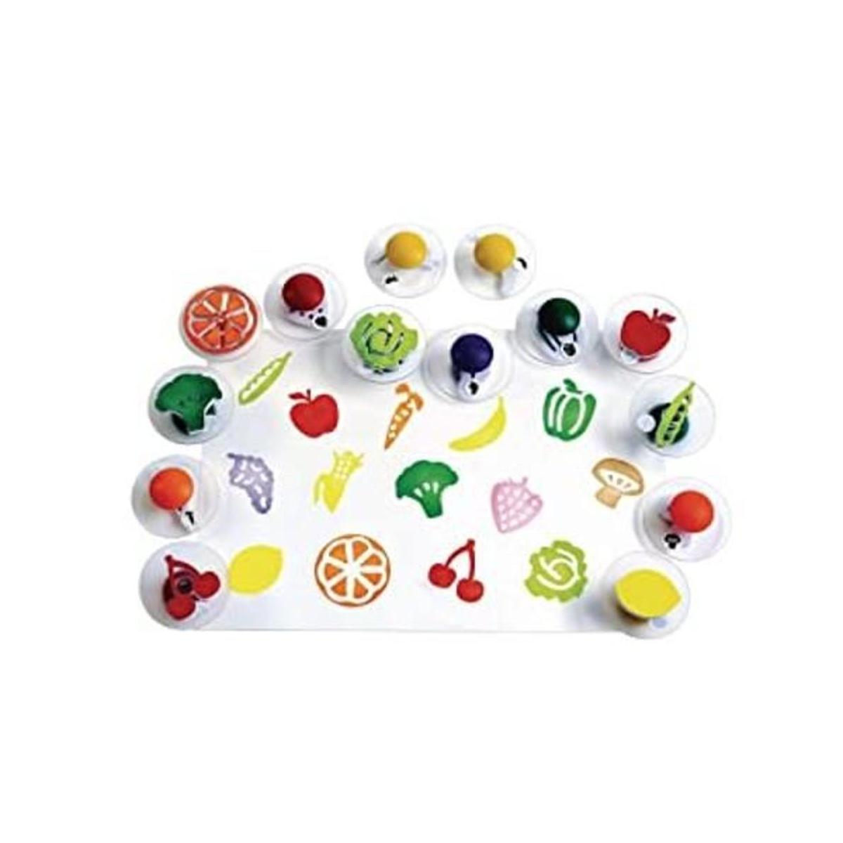 Colorations YUMSTAMP Sellos de fácil agarre frutas y