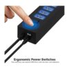 SABRENT Hub USB 2.0 de alta velocidad de 13 puertos con_2