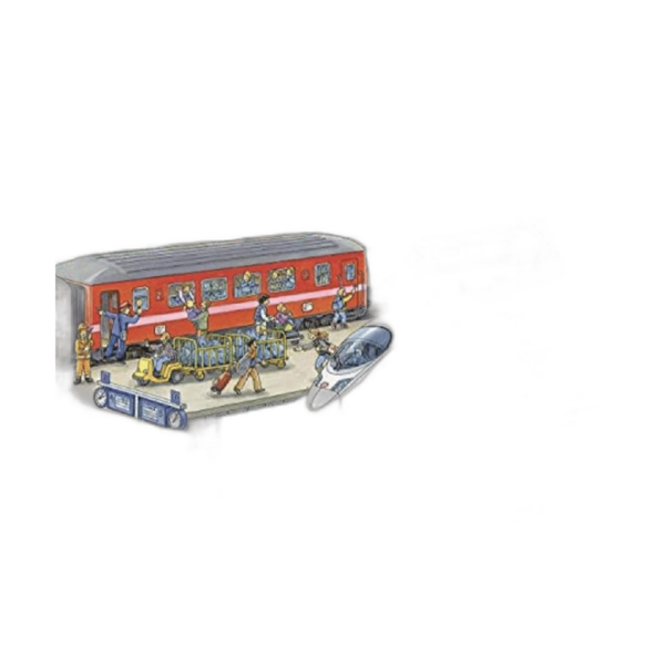 Ravensburger Rompecabezas de 60 piezas de estación de tren_1