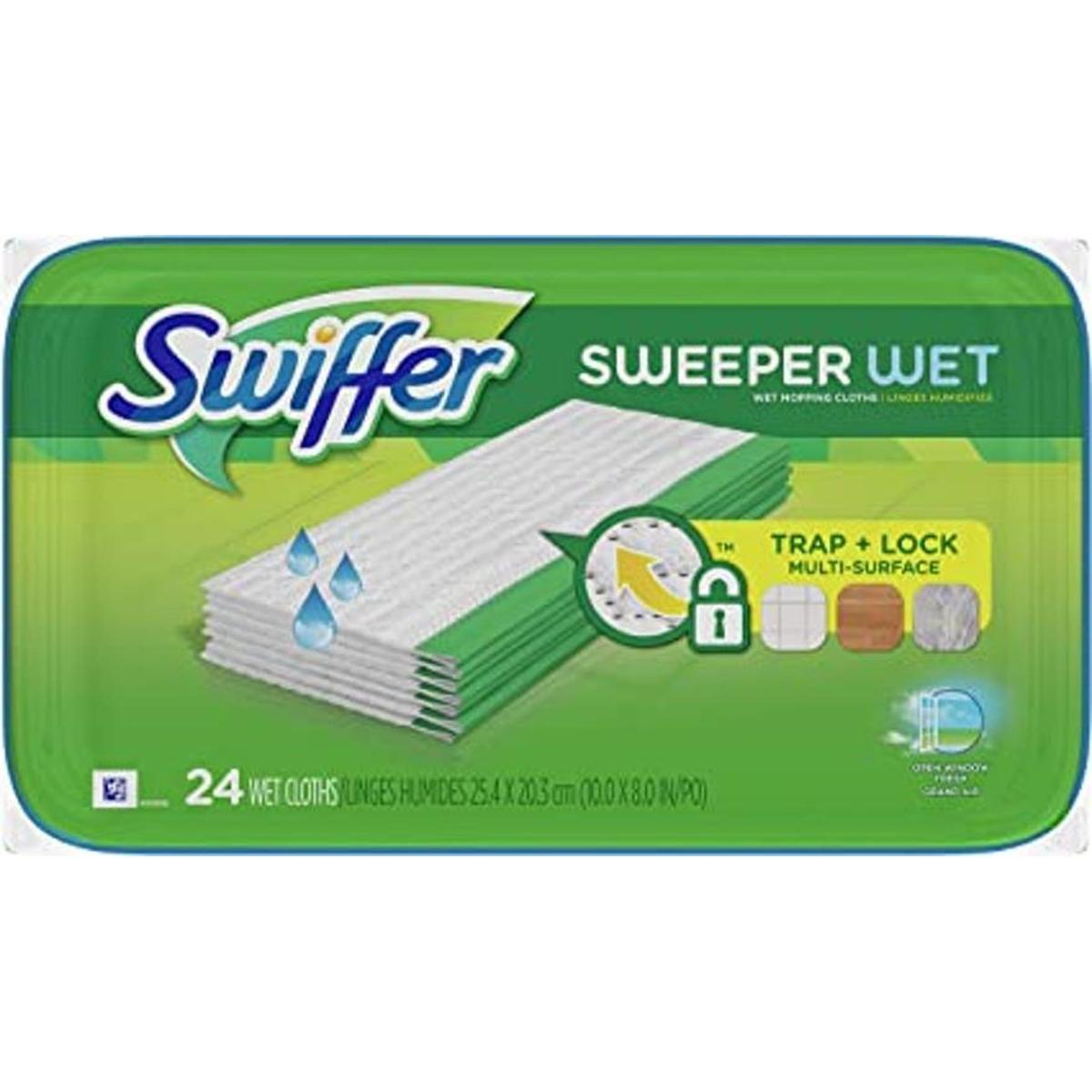 Swiffer Paños húmedos para trapear Sweeper frescos