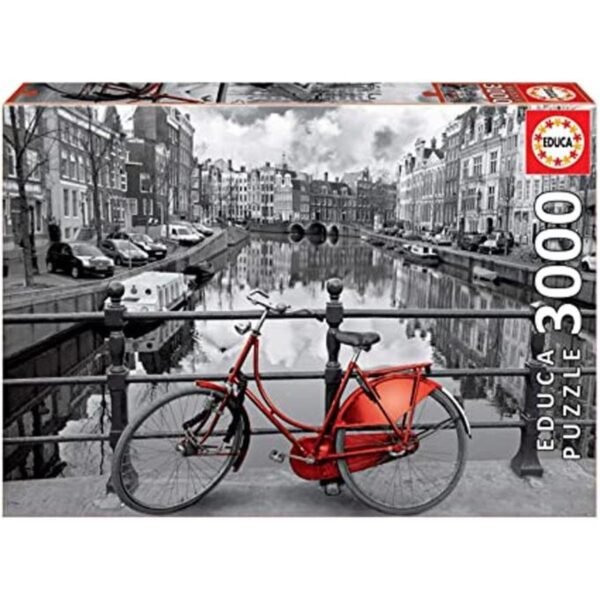 Educa Amsterdam con rojo bicicleta rompecabezas 3000piece_1