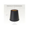 Royal Designs Inc. Empire CS115BLKGL negro con oro 3 x_3
