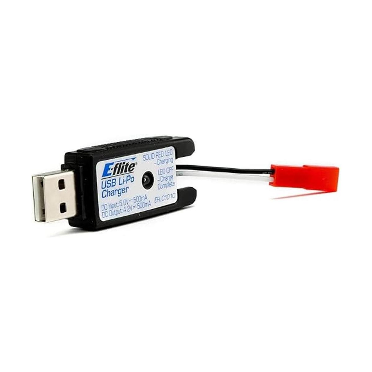 Eflite 1S USB LiPo Charger 500mA JST 180 QX HD EFLC1010