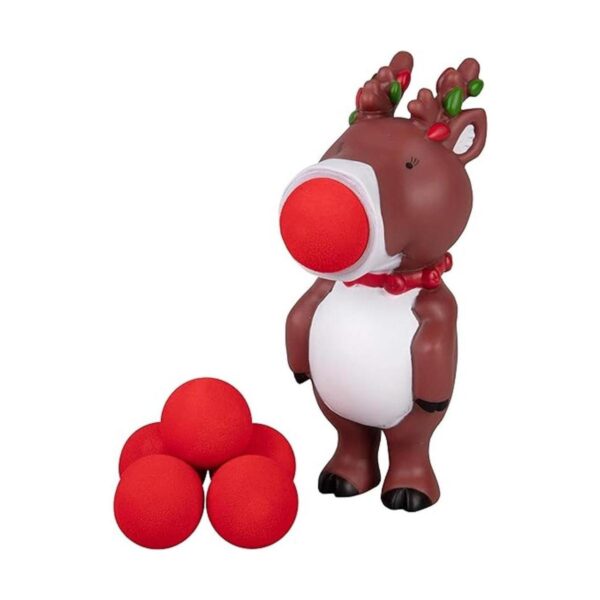 Hog Wild Juguete de renos navideños Dispara bolas de_1