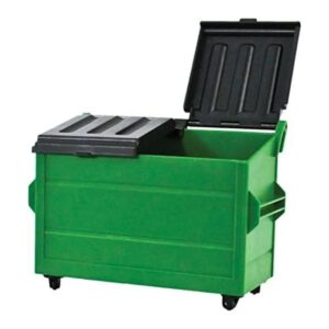 Contenedor de plástico verde para figuras de acción de_1