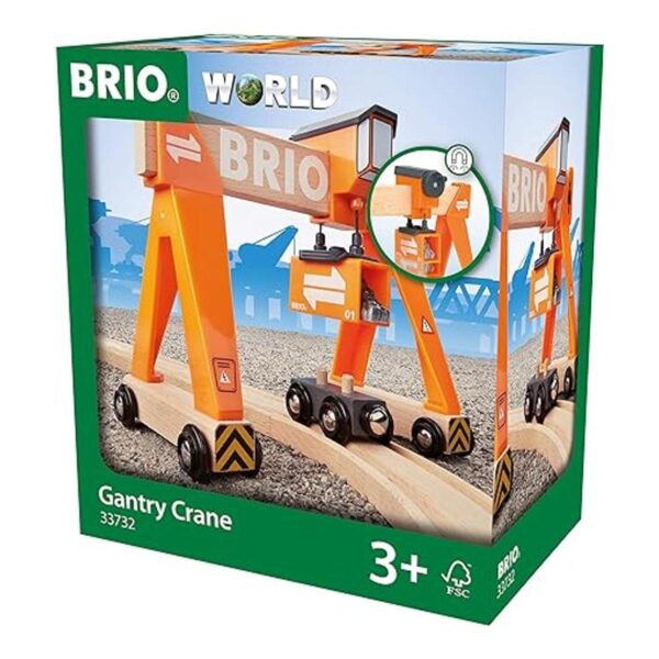 BRIO World Grúa de pórtico 33732 Juguete de grúa de_2