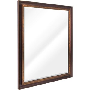 Head West Espejo de bronce aceitado 26 x 32 pulgadas_1