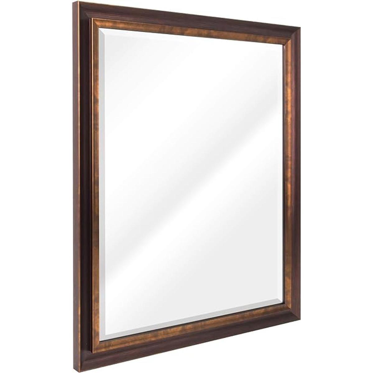 Head West Espejo de bronce aceitado 26 x 32 pulgadas