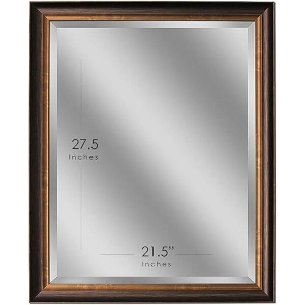 Head West Espejo de bronce aceitado 26 x 32 pulgadas_6