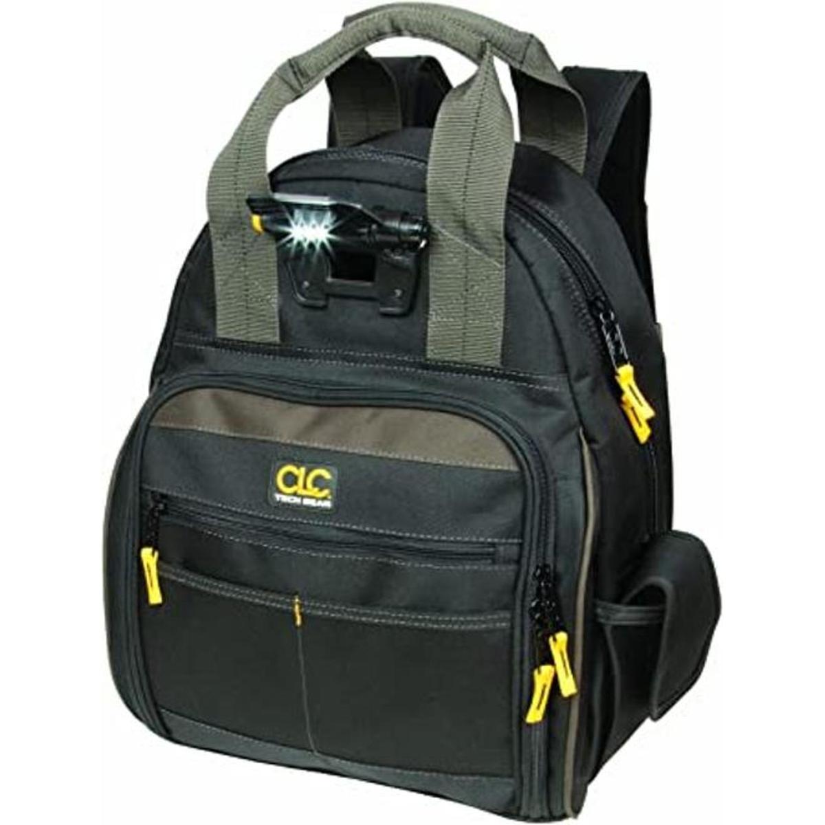 Custom Leathercraft Mochila con luces y 53 bolsillos