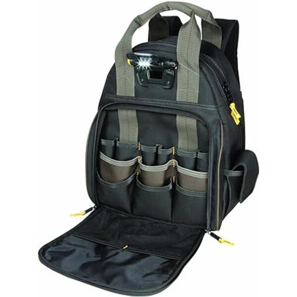 Custom Leathercraft Mochila con luces y 53 bolsillos_2