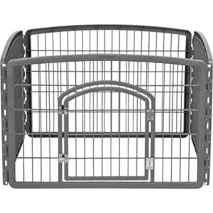IRIS USA 24 Exercise 4Panel Pet Play Pen with Door for