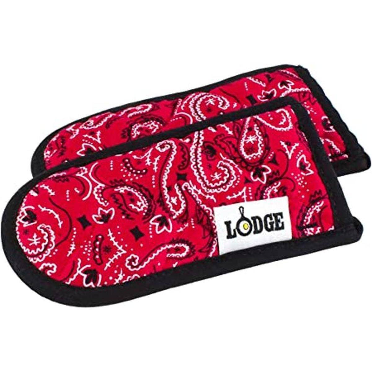 Set de 2 manoplas para horno Lodge 2HH2 a rayas bandana