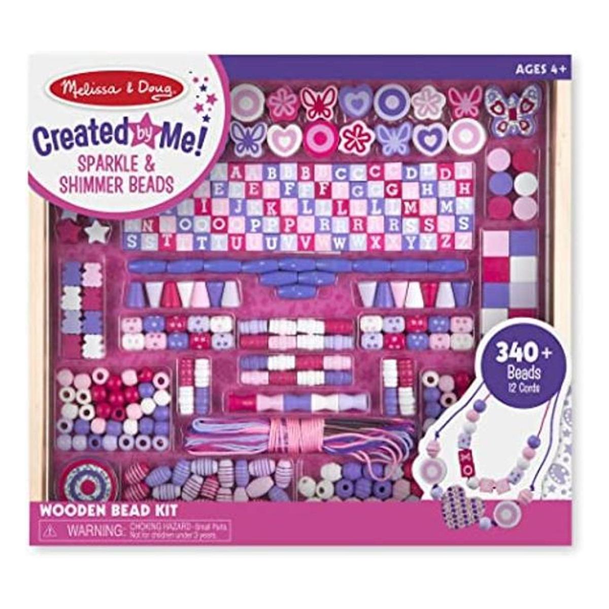 Colección de lujo Melissa Doug cuentas de madera para