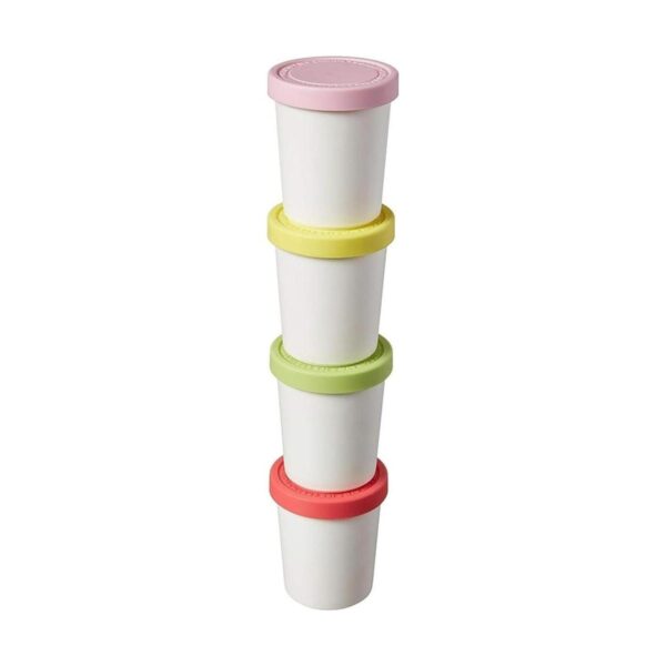 Tovolo Sweet Treat 6 oz Mini Tubs Set de 4 tapa de_2