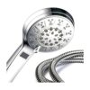 HotelSpa cabezal de regadera portátil de cromo LEDLCD