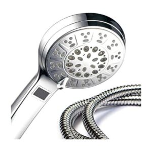 HotelSpa cabezal de regadera portátil de cromo LEDLCD