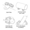 Herramientas de mano fuertes kit de almohadillas_4