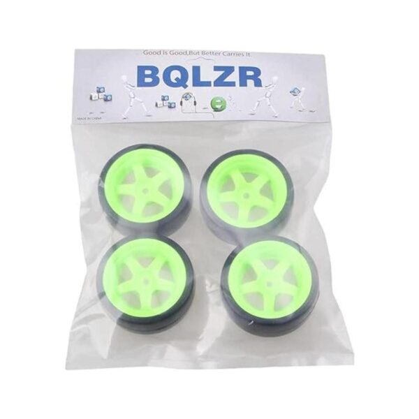 BQLZR Neumáticos lisos de plástico negro con llantas
