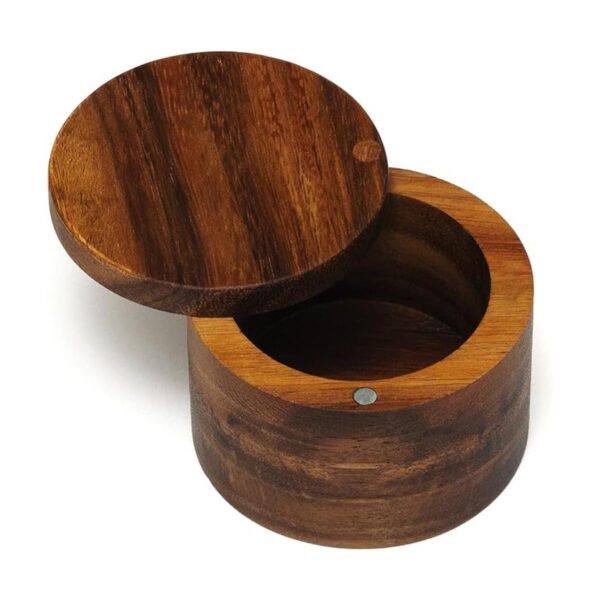 Lipper International Caja de sal o especias de madera de_1