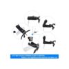 Beileshi visor con 5 lentes de aumento con 2 LED lupa de