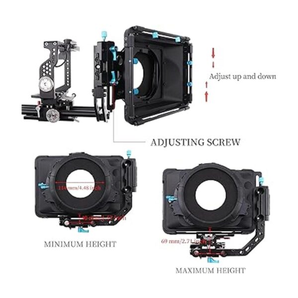 Fotga DP3000 M3 4x4 Caja mate para riel Follow Focus Rig