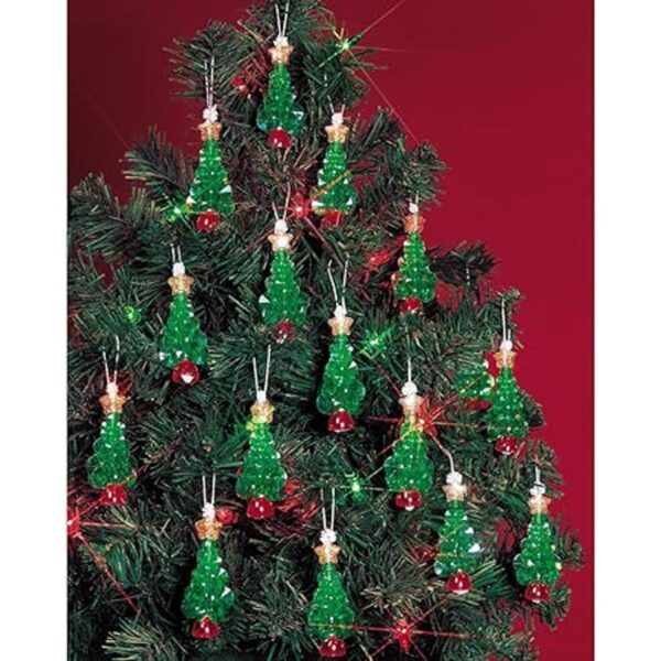 Beadery Juego de adornos con cuentas navideñas 2.2 in