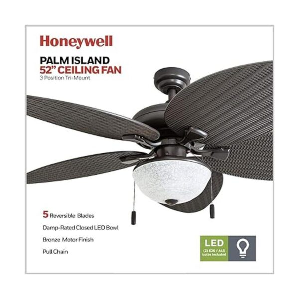 Honeywell Palm Island Ventilador de techo de 52 pulgadas_2