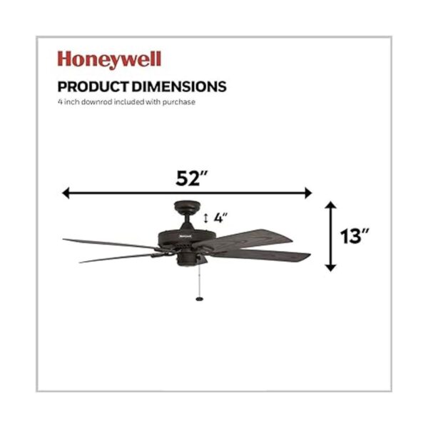 Honeywell Ceiling Fans Belmar 50199 52 pulgadas para_5