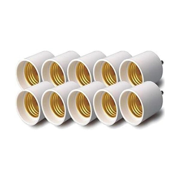 Rextin Adaptador de lámpara LED GU24 a E26E27 10 unidades
