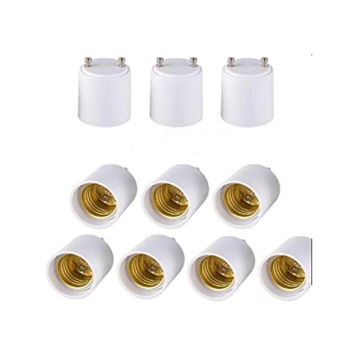 Rextin Adaptador de lámpara LED GU24 a E26E27 10 unidades