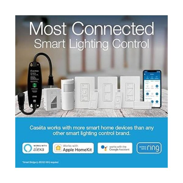Lutron Interruptor atenuador inteligente para hogar_3