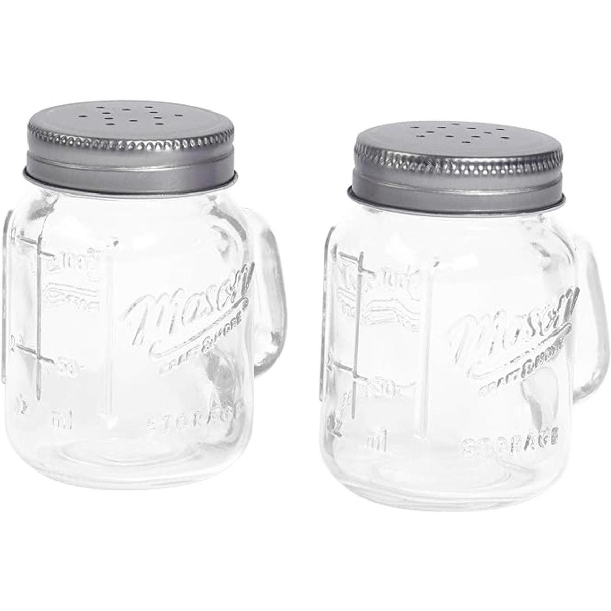 Mason Craft More Salero y pimienta transparente